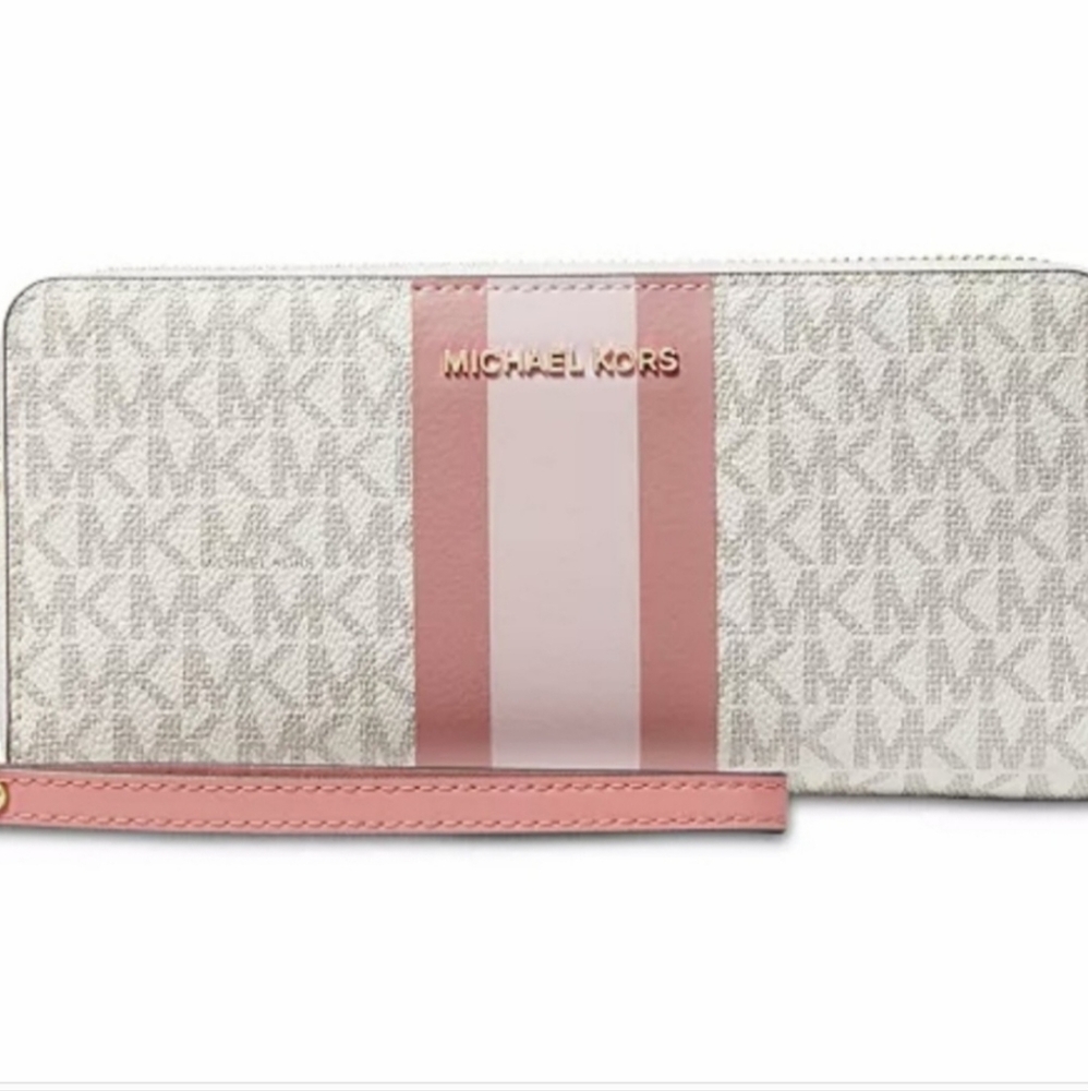 Michael Kors Logo Jet Set Continental Large WalletMichael Kors Logo Jet Set Cont